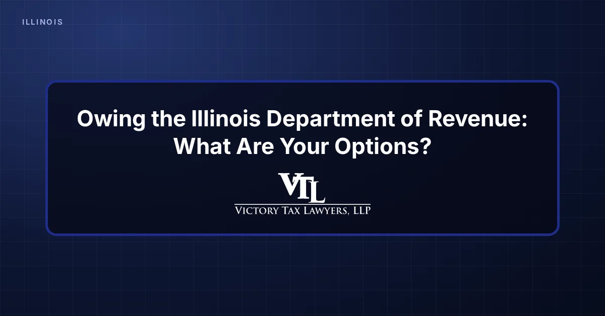 Owing the Illinois Department of Revenue: What Are Your Options?