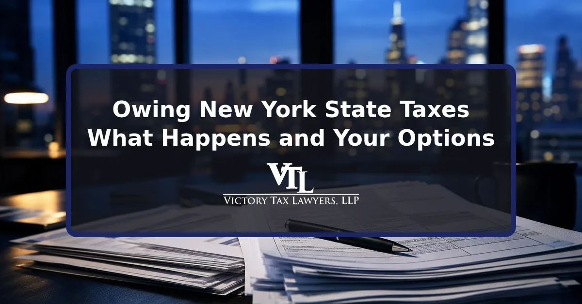 Owing New York State Taxes: What Happens and What Are Your Options?