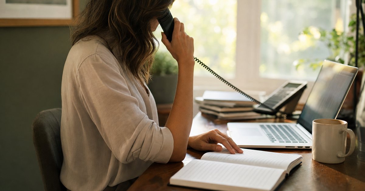 A person on the phone to the IRS with financial notes ready to request a levy release for economic hardship, Victory Tax Lawyers