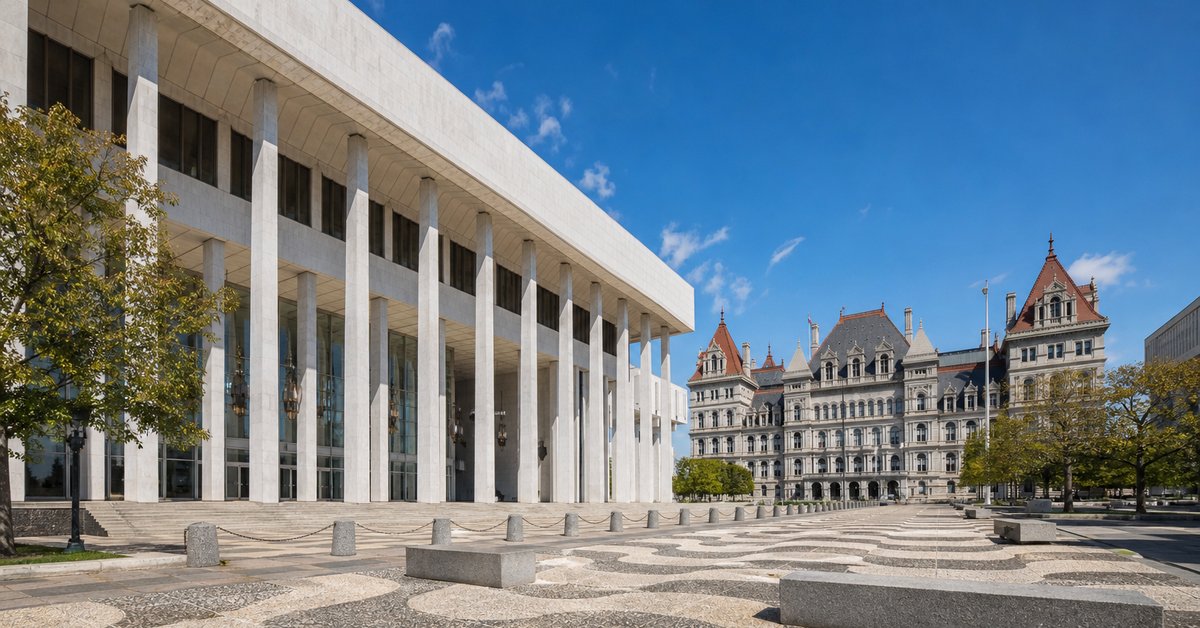 State government buildings in Albany, New York's capital