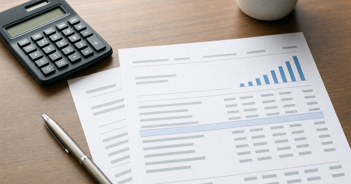 A calculator and printed penalty calculations on a desk, Victory Tax Lawyers