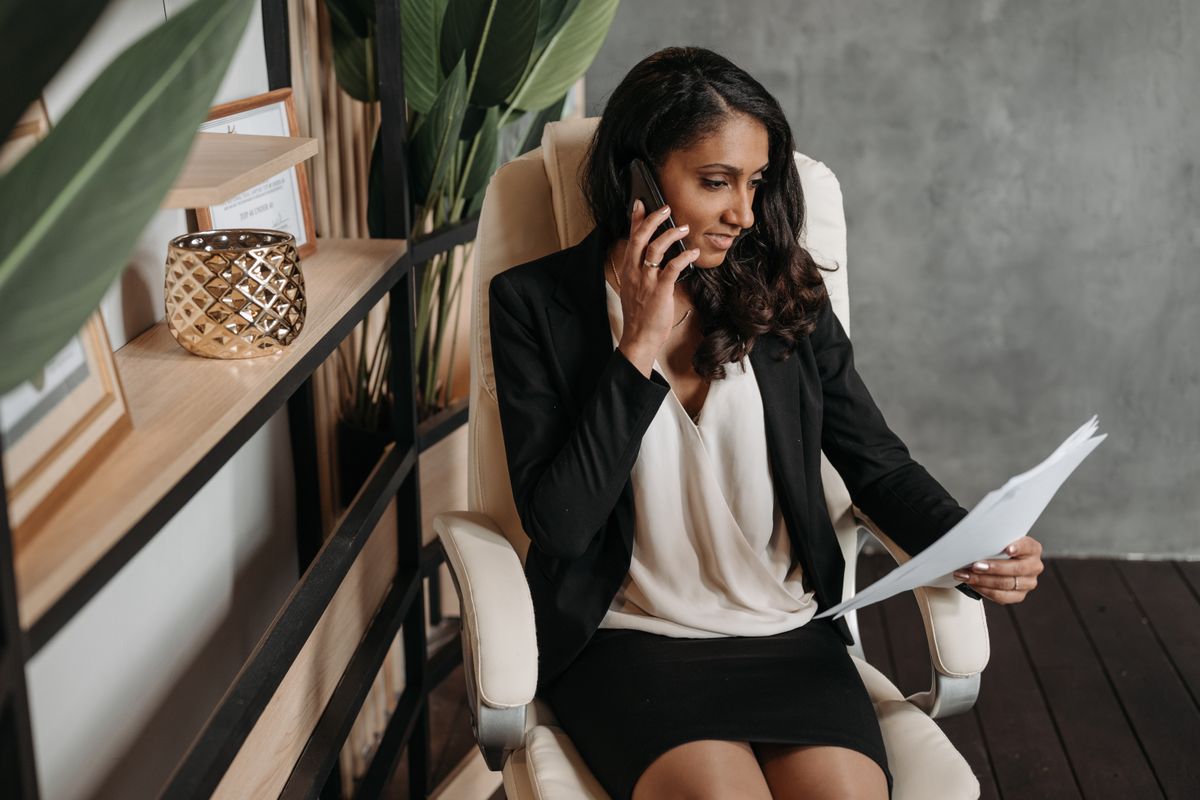 Person on the phone seeking professional help with an IRS letter