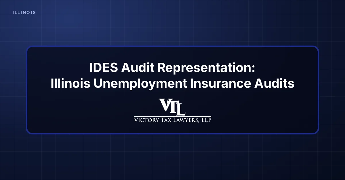 IDES Audit Representation: What Happens in an Illinois Unemployment Insurance Audit?