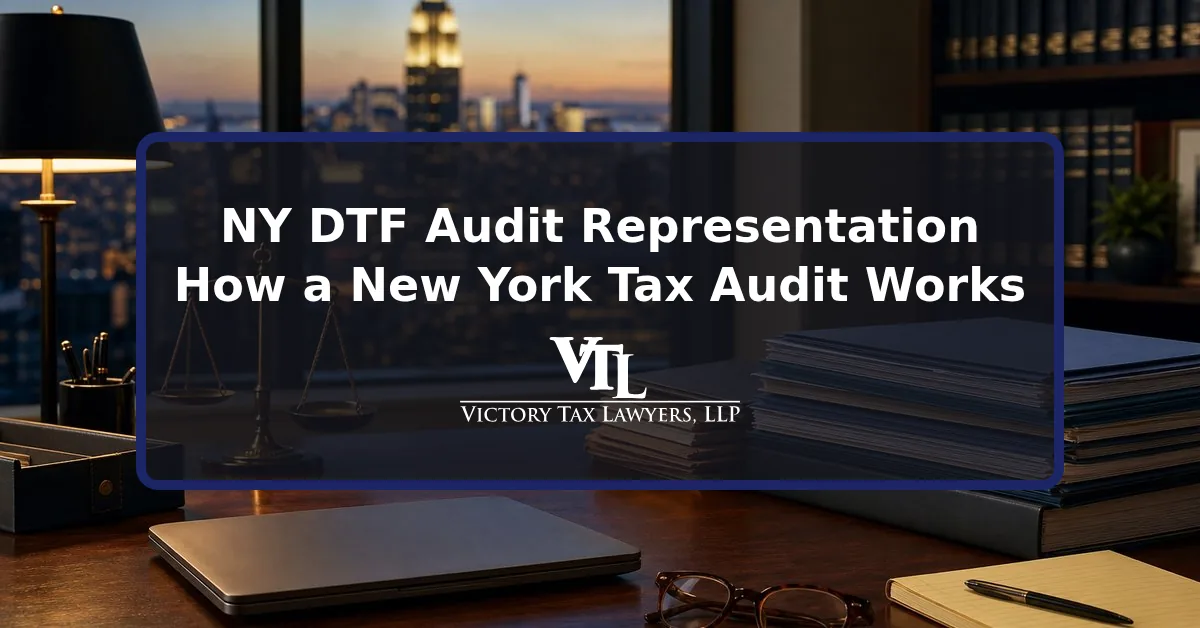 NY DTF audit representation: how a New York State tax audit works
