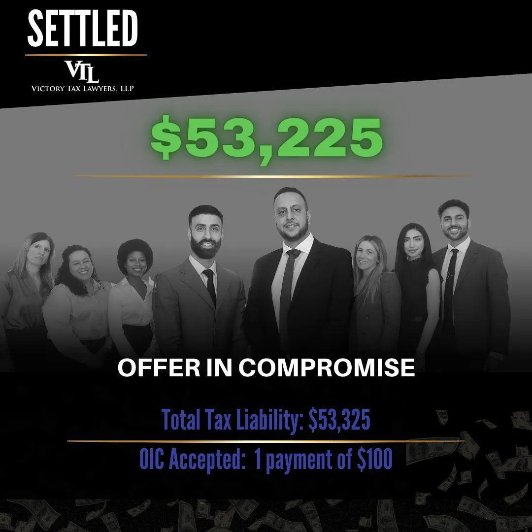Offer in Compromise - $53,225 Settlement