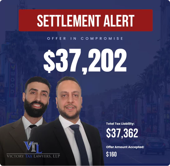 IRS Tax settlement Kentucky alert - $37,202