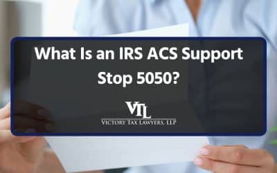 What Is an IRS ACS Support Stop 5050?